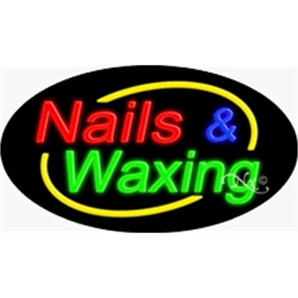 17" x 30" x 3" oval-shaped neon sign with flashing lights;... from ASI 30442 Above & Beyond Advertising Products / PromoAdLine