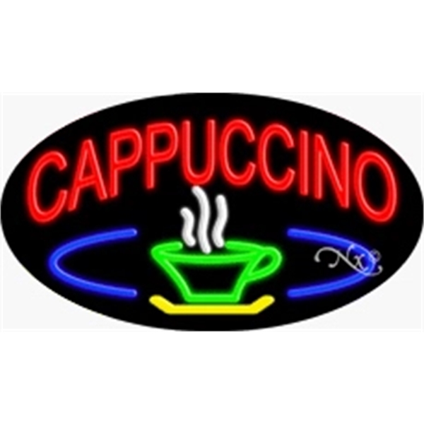 17" x 30" x 3" oval-shaped neon sign with flashing lights;... from ASI 30442 Above & Beyond Advertising Products / PromoAdLine