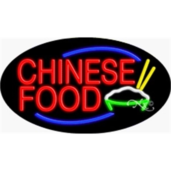 17" x 30" x 3" oval-shaped neon sign with flashing lights;... from ASI 30442 Above & Beyond Advertising Products / PromoAdLine