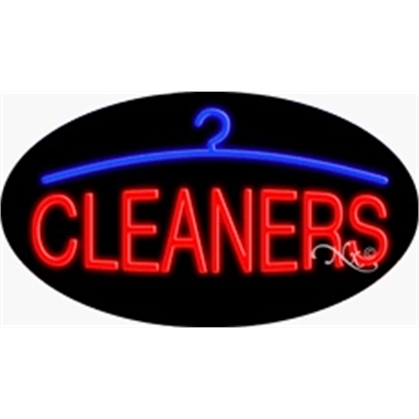 17" x 30" x 3" oval-shaped neon sign with flashing lights;... from ASI 30442 Above & Beyond Advertising Products / PromoAdLine