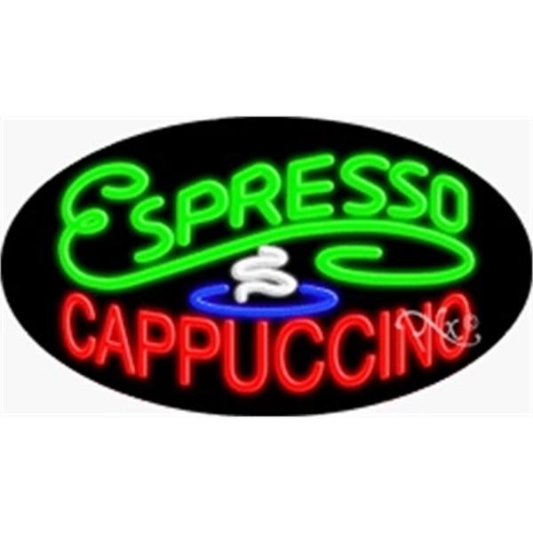 17" x 30" x 3" oval-shaped neon sign with flashing lights;... from ASI 30442 Above & Beyond Advertising Products / PromoAdLine