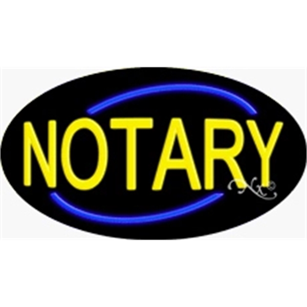 17" x 30" x 3" oval shaped, flashing neon sign; for... from ASI 30442 Above & Beyond Advertising Products / PromoAdLine