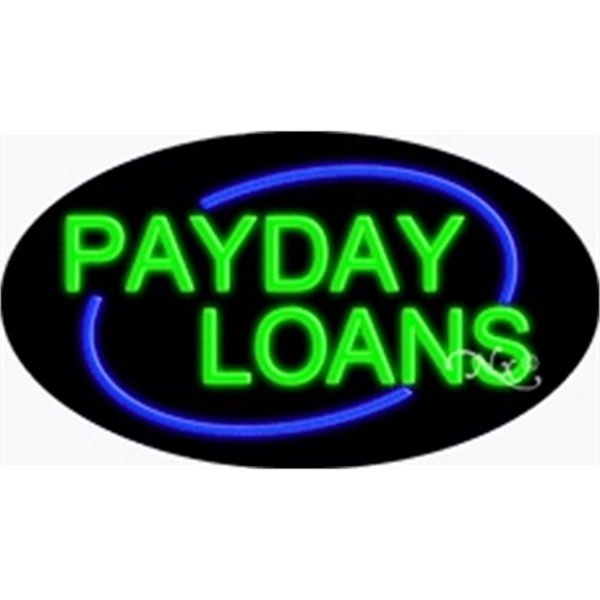 17" x 30" x 3" oval shaped, flashing neon sign; for... from ASI 30442 Above & Beyond Advertising Products / PromoAdLine