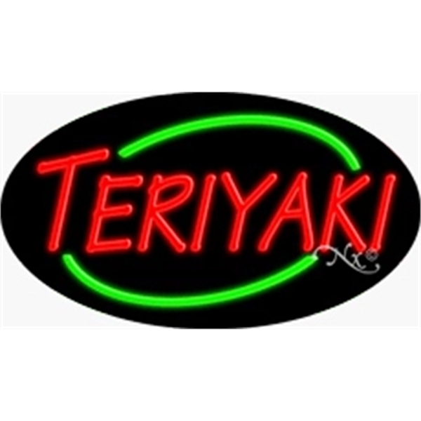 17" x 30" x 3" oval shaped, flashing neon sign; for... from ASI 30442 Above & Beyond Advertising Products / PromoAdLine