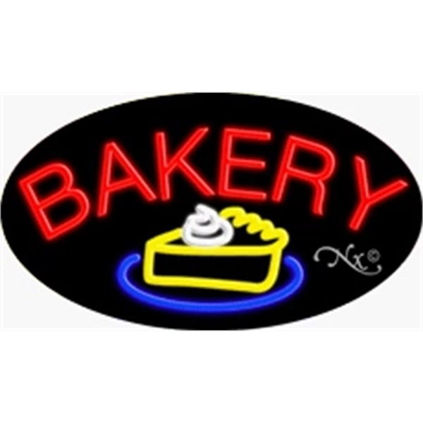 17" x 30" x 3" oval shaped, flashing neon sign; for... from ASI 30442 Above & Beyond Advertising Products / PromoAdLine