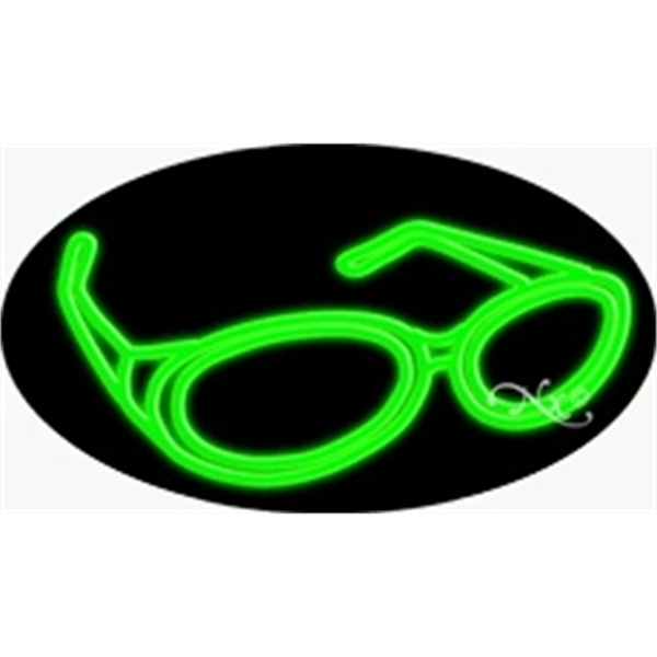 17" x 30" x 3" oval shaped, flashing neon sign; for... from ASI 30442 Above & Beyond Advertising Products / PromoAdLine