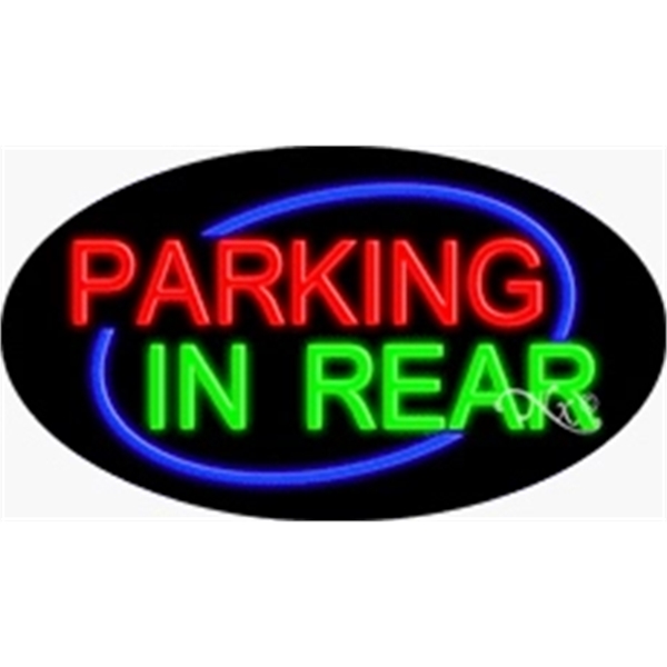 17" x 30" x 3" oval shaped, flashing neon sign; for... from ASI 30442 Above & Beyond Advertising Products / PromoAdLine