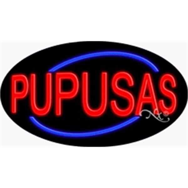 17" x 30" x 3" oval shaped, flashing neon sign; for... from ASI 30442 Above & Beyond Advertising Products / PromoAdLine