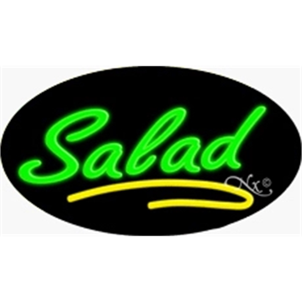 17" x 30" x 3" oval shaped, flashing neon sign; for... from ASI 30442 Above & Beyond Advertising Products / PromoAdLine