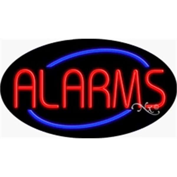 17" x 30" x 3" oval shaped, flashing neon sign; for... from ASI 30442 Above & Beyond Advertising Products / PromoAdLine