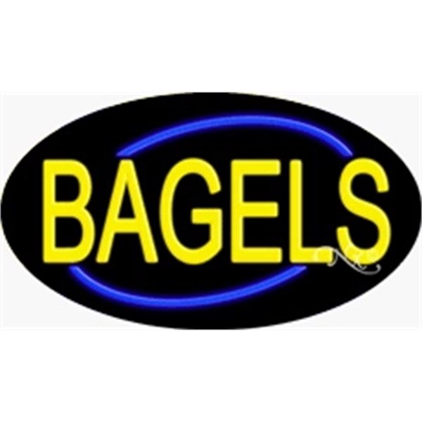 17" x 30" x 3" oval shaped, flashing neon sign; for... from ASI 30442 Above & Beyond Advertising Products / PromoAdLine