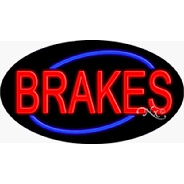 17" x 30" x 3" oval shaped, flashing neon sign; for... from ASI 30442 Above & Beyond Advertising Products / PromoAdLine