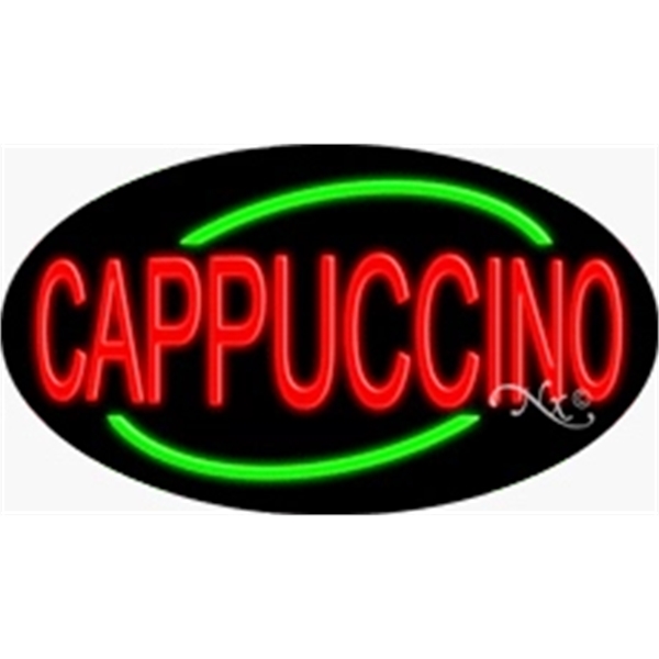 17" x 30" x 3" oval shaped, flashing neon sign; for... from ASI 30442 Above & Beyond Advertising Products / PromoAdLine