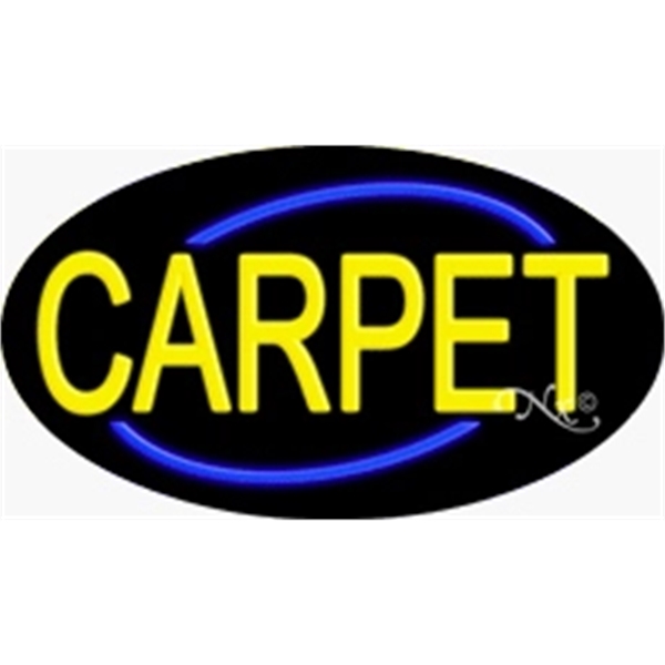 17" x 30" x 3" oval shaped, flashing neon sign; for... from ASI 30442 Above & Beyond Advertising Products / PromoAdLine