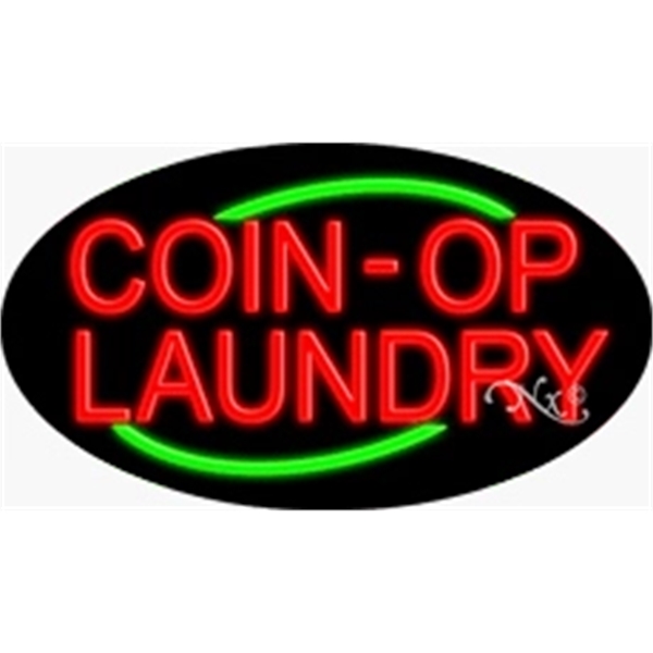 17" x 30" x 3" oval-shaped neon sign with flashing lights;... from ASI 30442 Above & Beyond Advertising Products / PromoAdLine