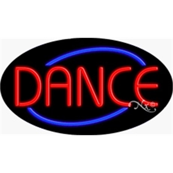 17" x 30" x 3" oval-shaped neon sign with flashing lights;... from ASI 30442 Above & Beyond Advertising Products / PromoAdLine