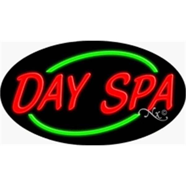 17" x 30" x 3" oval-shaped neon sign with flashing lights;... from ASI 30442 Above & Beyond Advertising Products / PromoAdLine