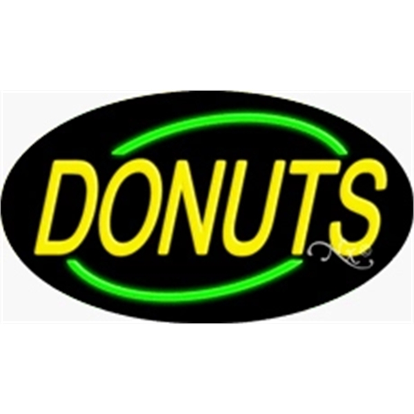 17" x 30" x 3" oval-shaped neon sign with flashing lights;... from ASI 30442 Above & Beyond Advertising Products / PromoAdLine