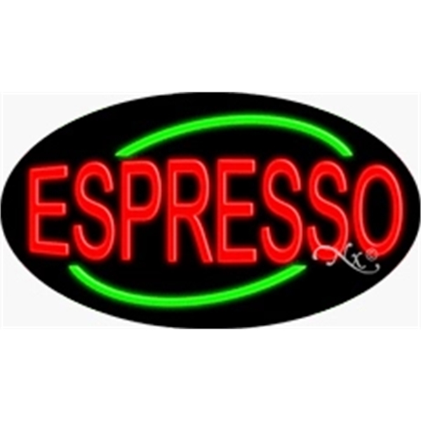 17" x 30" x 3" oval-shaped neon sign with flashing lights;... from ASI 30442 Above & Beyond Advertising Products / PromoAdLine