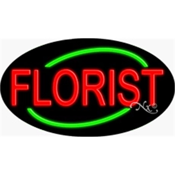 17" x 30" x 3" oval-shaped neon sign with flashing lights;... from ASI 30442 Above & Beyond Advertising Products / PromoAdLine