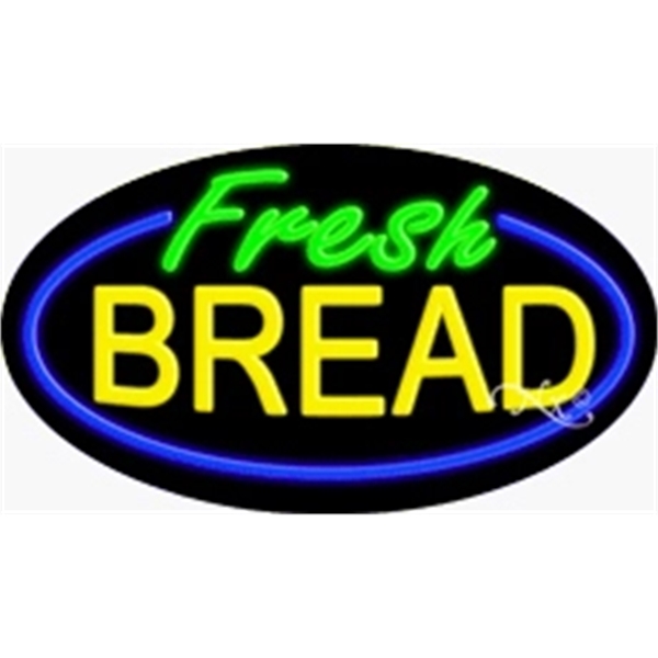 17" x 30" x 3" oval-shaped neon sign with flashing lights;... from ASI 30442 Above & Beyond Advertising Products / PromoAdLine