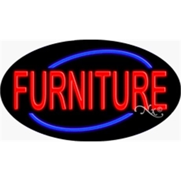 17" x 30" x 3" oval-shaped neon sign with flashing lights;... from ASI 30442 Above & Beyond Advertising Products / PromoAdLine