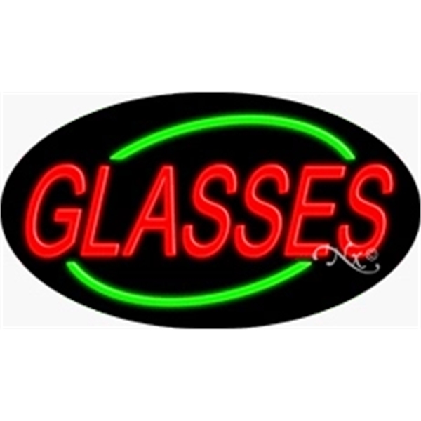17" x 30" x 3" oval-shaped neon sign with flashing lights;... from ASI 30442 Above & Beyond Advertising Products / PromoAdLine