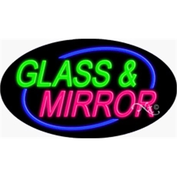 17" x 30" x 3" oval-shaped neon sign with flashing lights;... from ASI 30442 Above & Beyond Advertising Products / PromoAdLine