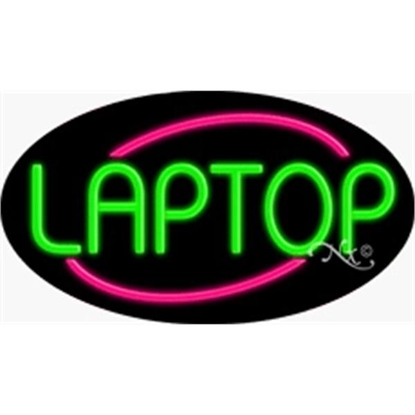 17" x 30" x 3" oval-shaped neon sign with flashing lights;... from ASI 30442 Above & Beyond Advertising Products / PromoAdLine