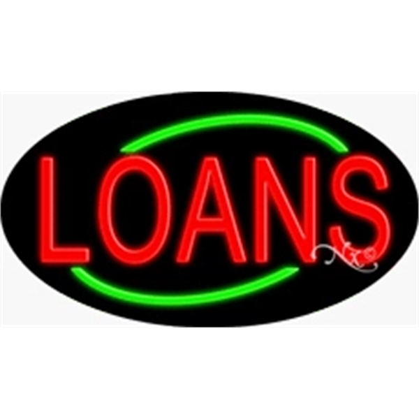 17" x 30" x 3" oval-shaped neon sign with flashing lights;... from ASI 30442 Above & Beyond Advertising Products / PromoAdLine