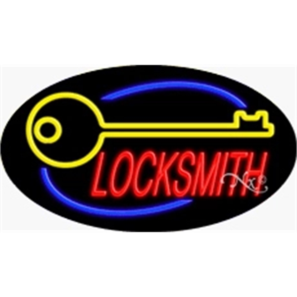 17" x 30" x 3" oval-shaped neon sign with flashing lights;... from ASI 30442 Above & Beyond Advertising Products / PromoAdLine