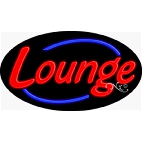 17" x 30" x 3" oval-shaped neon sign with flashing lights;... from ASI 30442 Above & Beyond Advertising Products / PromoAdLine