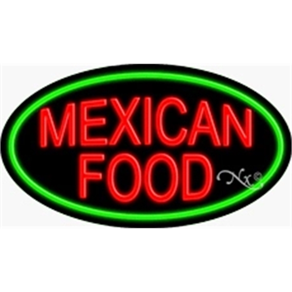 17" x 30" x 3" oval-shaped neon sign with flashing lights;... from ASI 30442 Above & Beyond Advertising Products / PromoAdLine