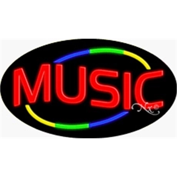 17" x 30" x 3" oval-shaped neon sign with flashing lights;... from ASI 30442 Above & Beyond Advertising Products / PromoAdLine