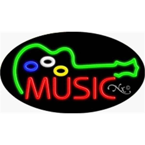 17" x 30" x 3" oval-shaped neon sign with flashing lights;... from ASI 30442 Above & Beyond Advertising Products / PromoAdLine