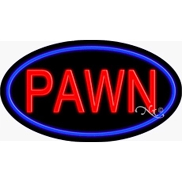 17" x 30" x 3" oval-shaped neon sign with flashing lights;... from ASI 30442 Above & Beyond Advertising Products / PromoAdLine