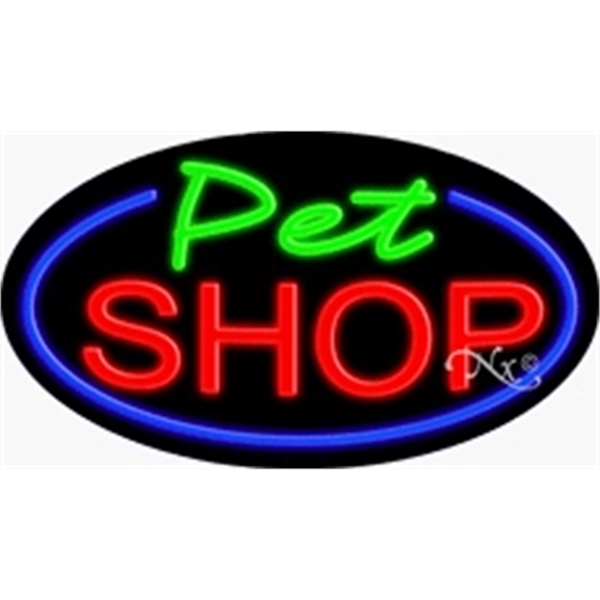 17" x 30" x 3" oval-shaped neon sign with flashing lights;... from ASI 30442 Above & Beyond Advertising Products / PromoAdLine