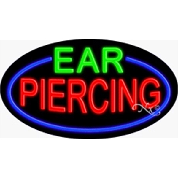 17" x 30" x 3" oval-shaped neon sign with flashing lights;... from ASI 30442 Above & Beyond Advertising Products / PromoAdLine