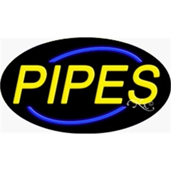 17" x 30" x 3" oval-shaped neon sign with flashing lights;... from ASI 30442 Above & Beyond Advertising Products / PromoAdLine