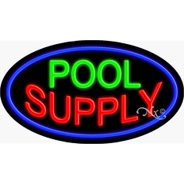 17" x 30" x 3" oval-shaped neon sign with flashing lights;... from ASI 30442 Above & Beyond Advertising Products / PromoAdLine