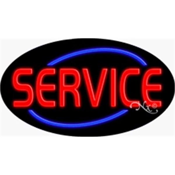 17" x 30" x 3" oval-shaped neon sign with flashing lights;... from ASI 30442 Above & Beyond Advertising Products / PromoAdLine