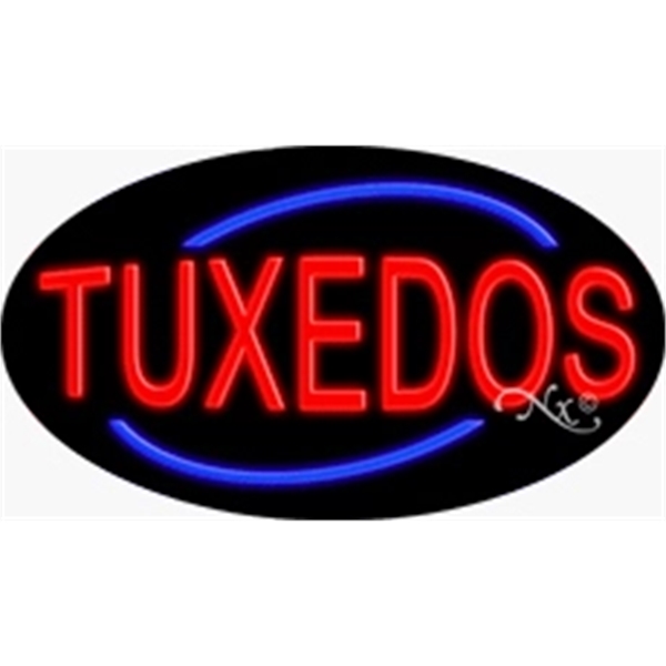 17" x 30" x 3" oval-shaped neon sign with flashing lights;... from ASI 30442 Above & Beyond Advertising Products / PromoAdLine