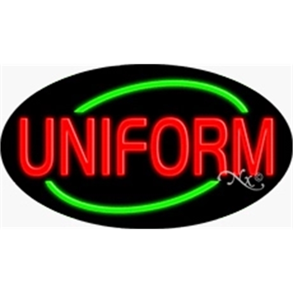 17" x 30" x 3" oval-shaped neon sign with flashing lights;... from ASI 30442 Above & Beyond Advertising Products / PromoAdLine