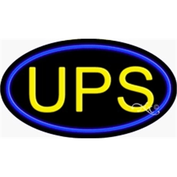 17" x 30" x 3" oval-shaped neon sign with flashing lights;... from ASI 30442 Above & Beyond Advertising Products / PromoAdLine