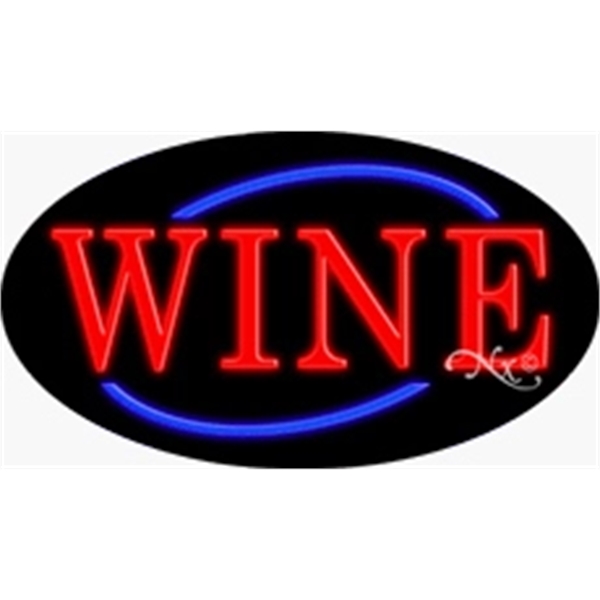 17" x 30" x 3" oval-shaped neon sign with flashing lights;... from ASI 30442 Above & Beyond Advertising Products / PromoAdLine