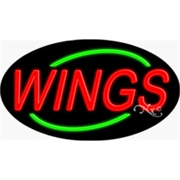 17" x 30" x 3" oval-shaped neon sign with flashing lights;... from ASI 30442 Above & Beyond Advertising Products / PromoAdLine