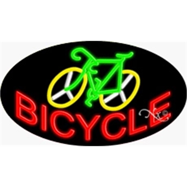 17" x 30" x 3" oval-shaped neon sign with flashing lights;... from ASI 30442 Above & Beyond Advertising Products / PromoAdLine