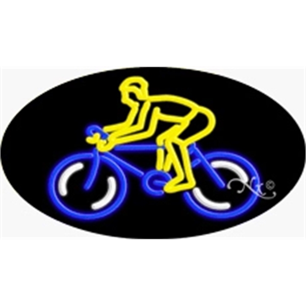 17" x 30" x 3" oval-shaped neon sign with flashing lights;... from ASI 30442 Above & Beyond Advertising Products / PromoAdLine