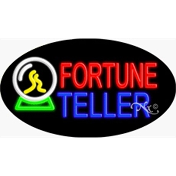 17" x 30" x 3" oval-shaped neon sign with flashing lights;... from ASI 30442 Above & Beyond Advertising Products / PromoAdLine