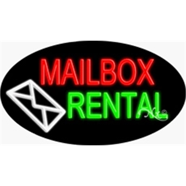 17" x 30" x 3" oval-shaped neon sign with flashing lights;... from ASI 30442 Above & Beyond Advertising Products / PromoAdLine